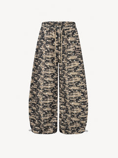 OYL-Lab Camo Star Print Baggy Track Pants