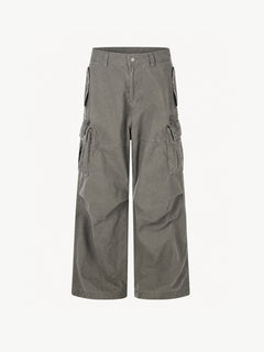 OYL-Lab Vintage Washed Multi-Pocket Cargo Pants