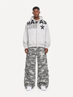 OYL-Lab Vintage Graphic Zip Up Hoodie
