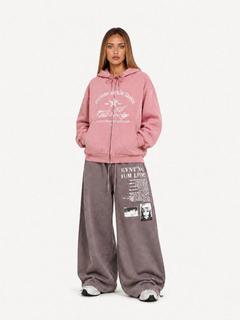 OYL-Lab Vintage Washed Graphic Baggy Sweatpants