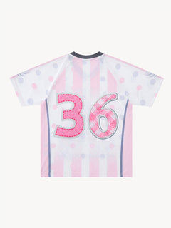 [Copy]OYL-Lab Vintage Cartoon Mesh Soccer Jersey Tee