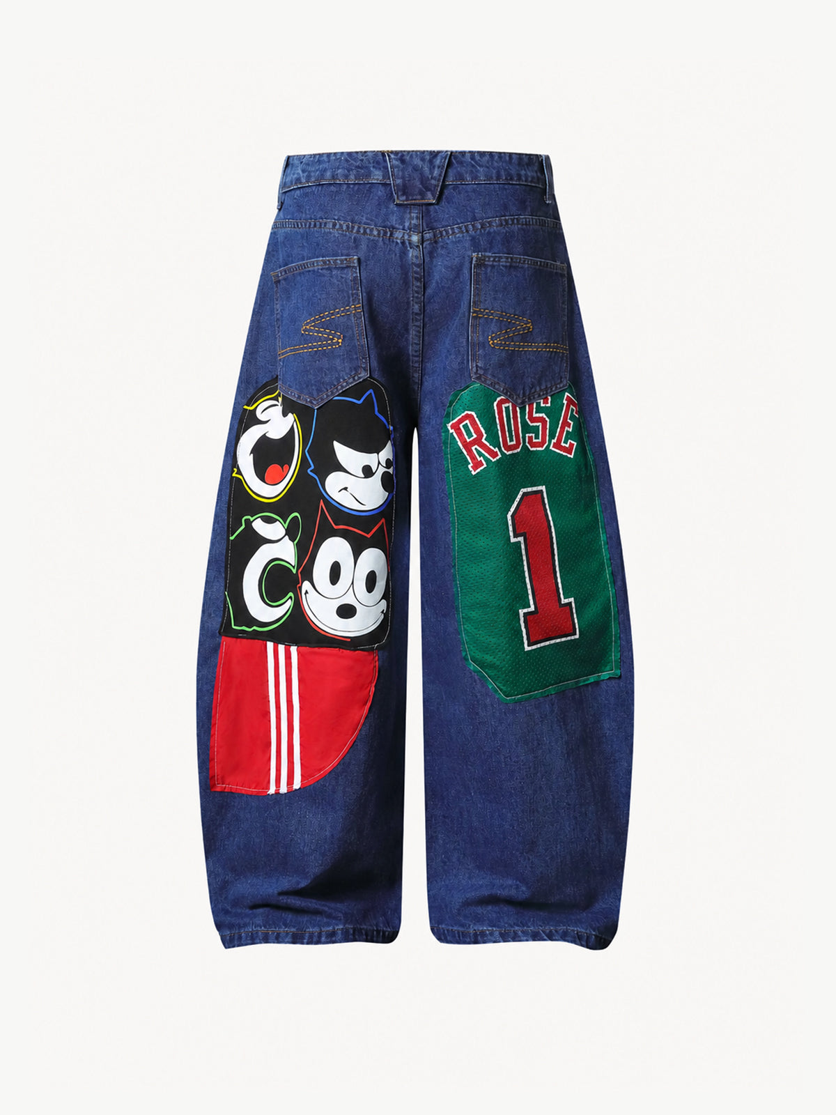 OYL-Lab Jersey Patchwork Baggy Jeans