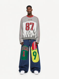 OYL-Lab 87 Flame Waffle Long Sleeve Jersey