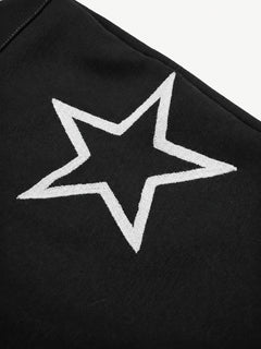 OYL-Lab Star Embroidered Cargo Pocket Baggy Sweatpants