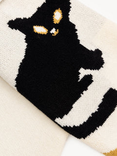 OYL-Lab Lazy Cat Jacquard  Sweater