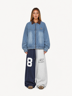 OYL-Lab Color‑Block Baggy Sweatpants