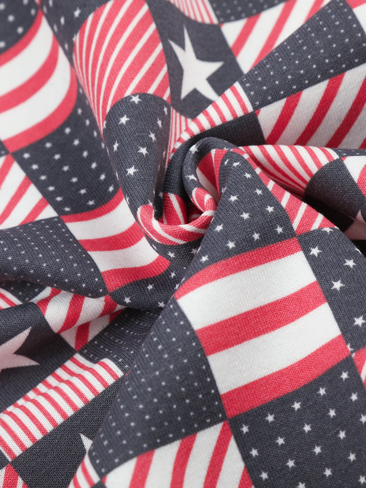 OYL‑Lab American Flag Checkerboard Full-Zip Hoodie