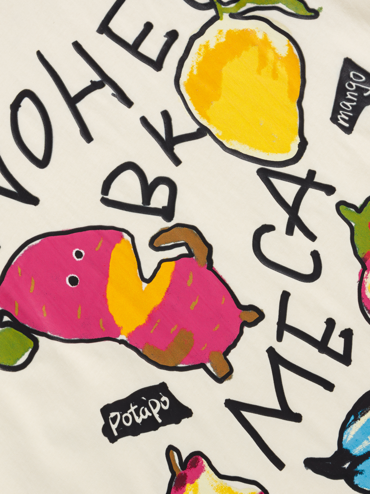 OYL-Lab  Hand Drawn Cartoon Fruit Tee