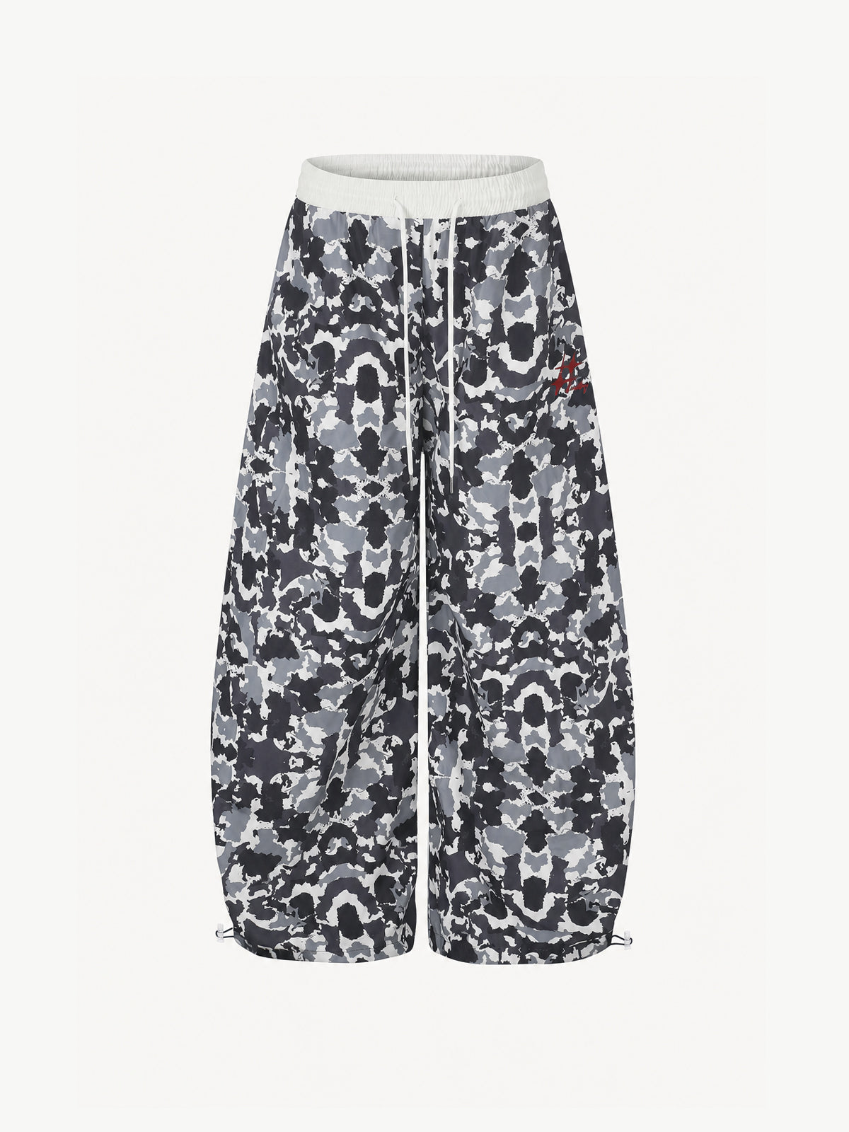 OYL-Lab Abstract Camo Print  Wide Leg Sweat Pants