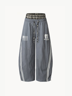 [Copy]OYL-Lab Pink Leopard Print Embroidery Sweatpants