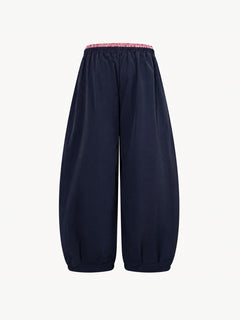 OYL-Lab Crinkle  Embroidery Parachute Pants