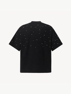 OYL-Lab Waffle Knit Lips Skull Graphic Tee
