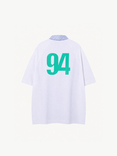 OYL-Lab  90s Varsity 94 Print Patchwork Shirt