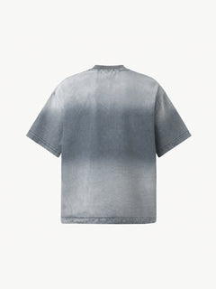 OYL-Lab Gradient Washed  Patch Embroidery Tee