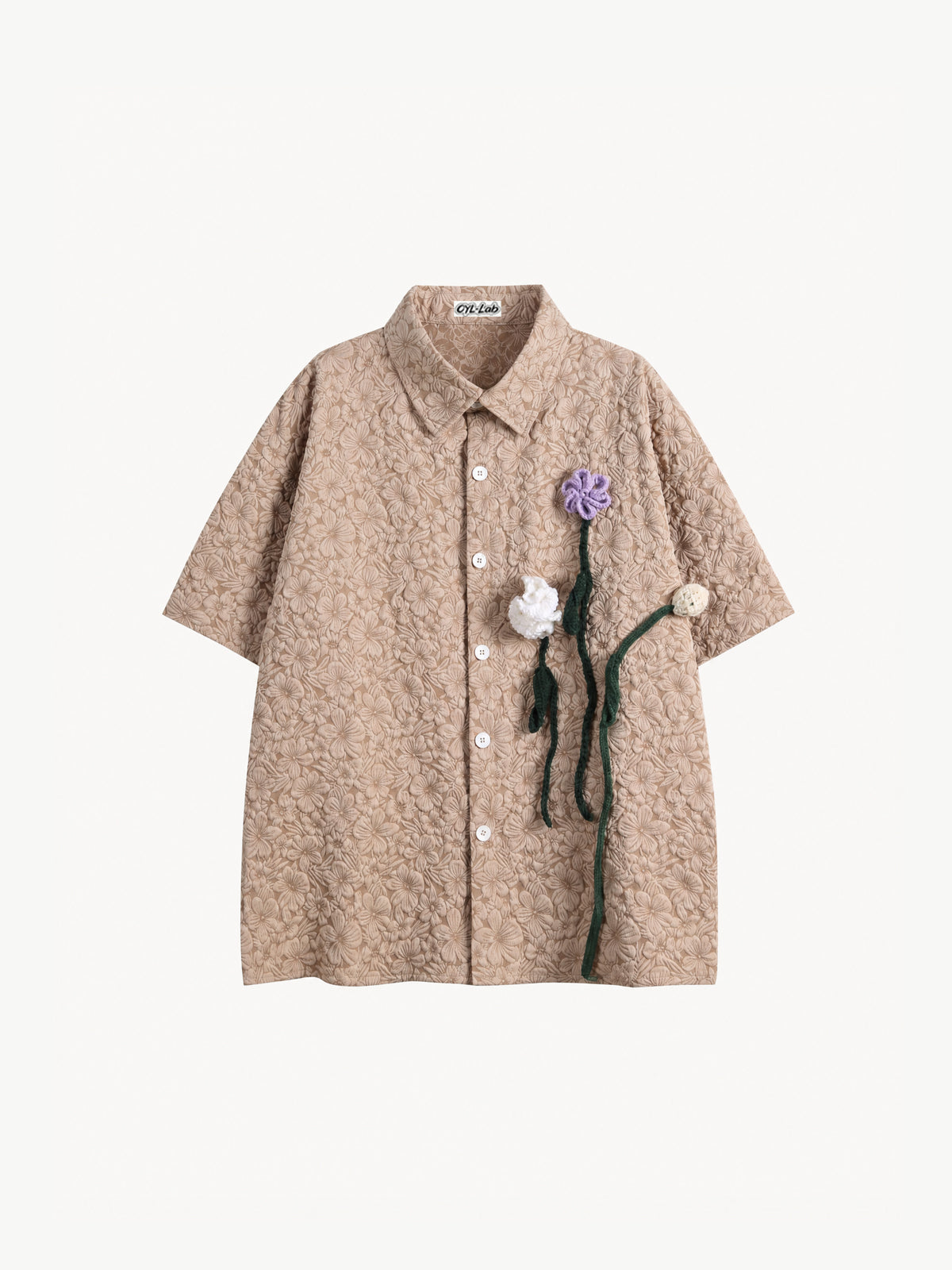 OYL-Lab 3D Floral Short Sleeve Shirt