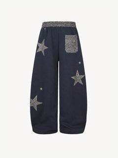 [Copy]OYL-Lab Distressed Cross Print Baggy Pants