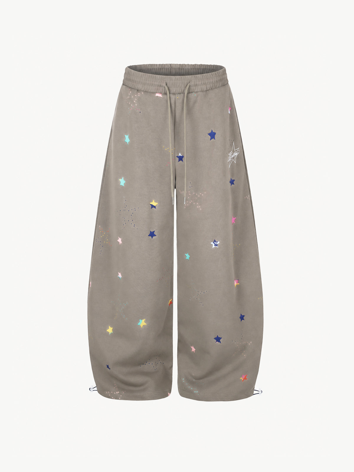 [Copy][Copy]OYL-Lab Distressed Cross Print Baggy Pants