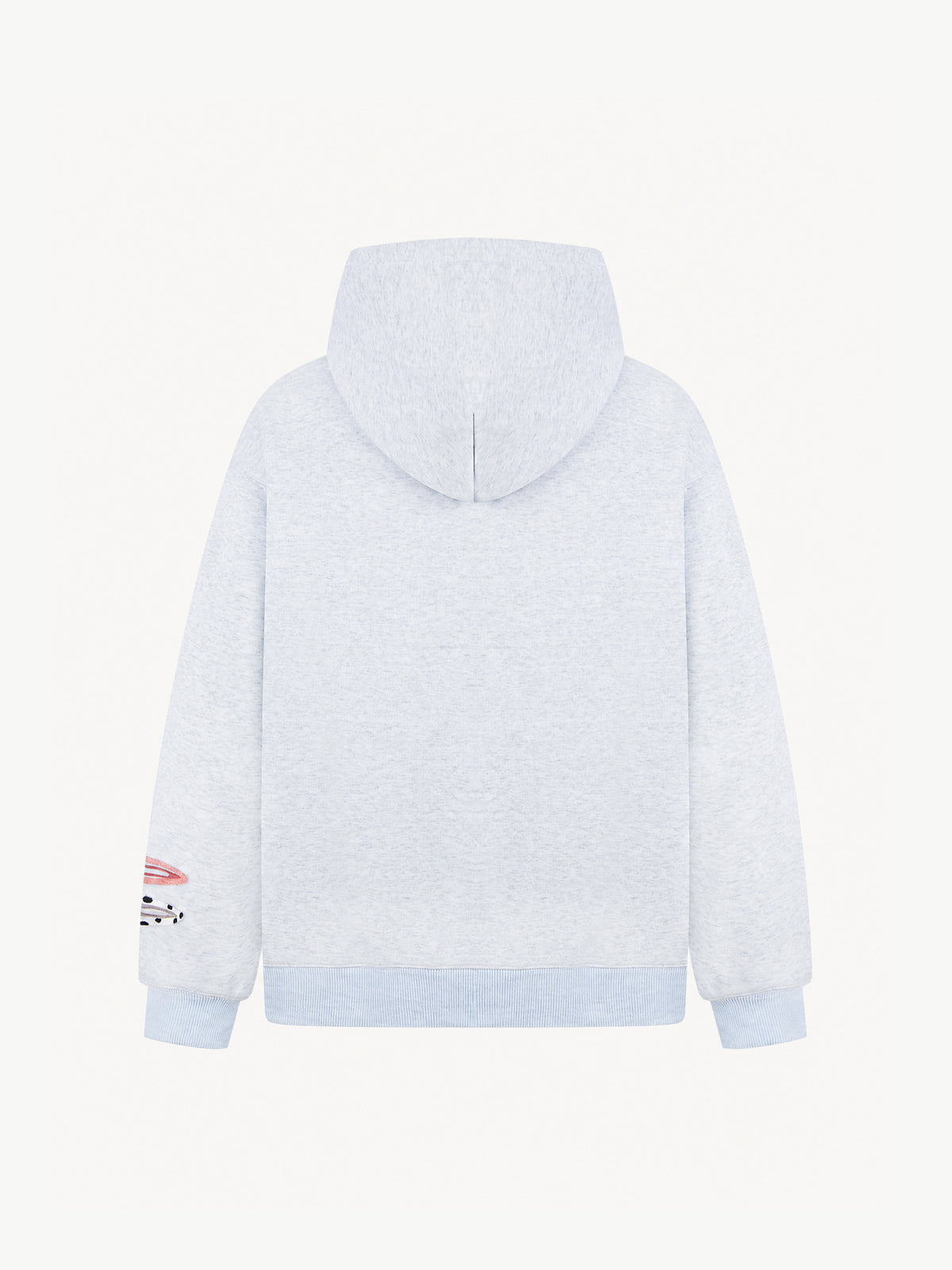 OYL-Lab 3D Hair Clip Decor Zip Up Hoodie