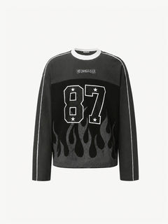 OYL-Lab 87 Flame Waffle Long Sleeve Jersey