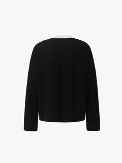 OYL-Lab Star Applique Waffle Long Sleeve Tee