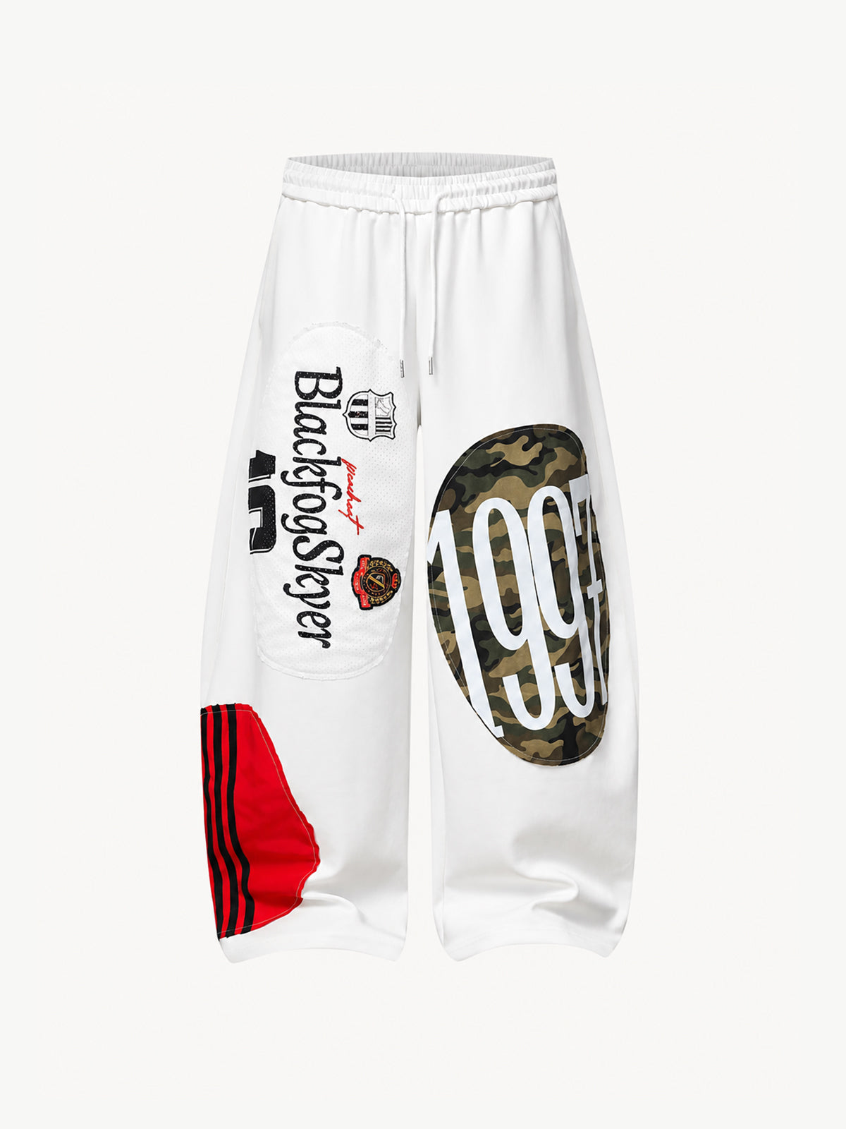 OYL-Lab Patchwork Mesh Baggy Sweatpants