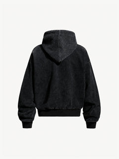 OYL-Lab Vintage Star Graphic Zip Up Hoodie