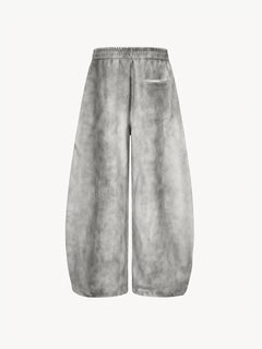 OYL-Lab Vintage Washed Graffiti Print Baggy Sweat Pants