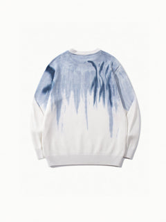 OYL-Lab Gradient Tie‑Dye Crewneck Sweater