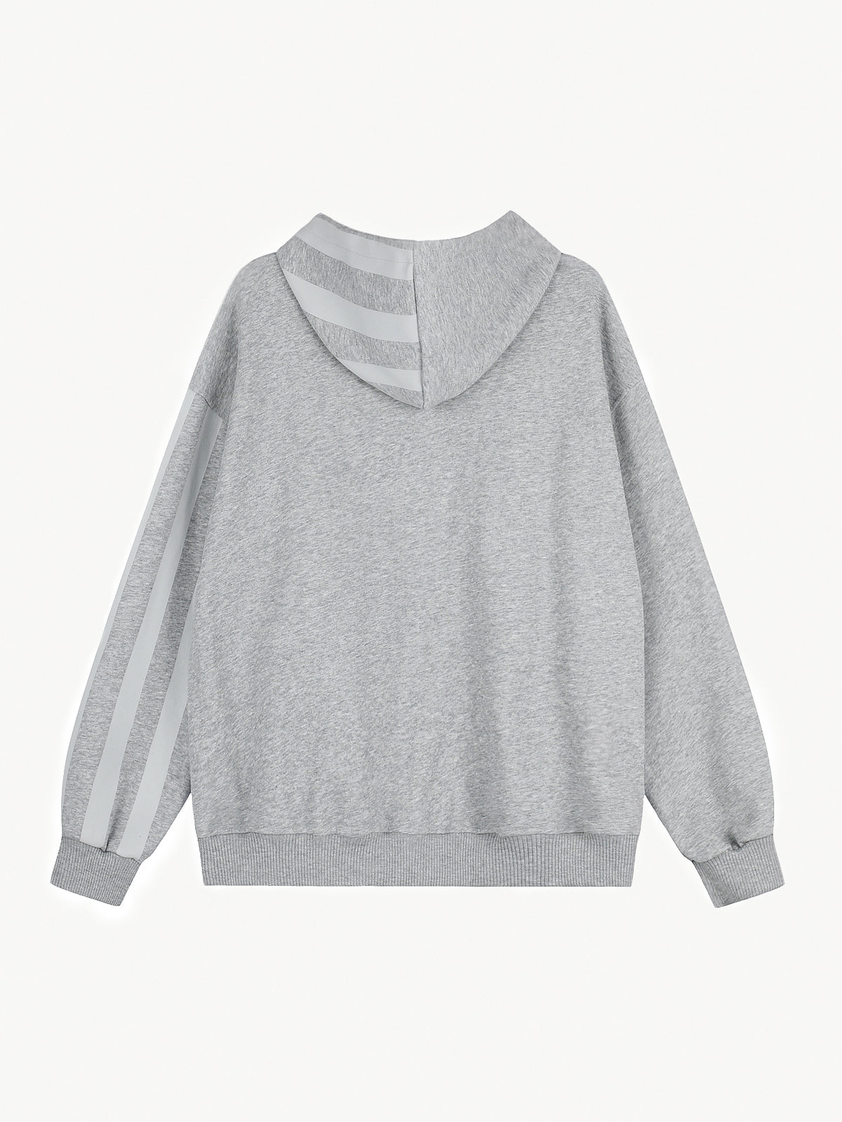 OYL‑Lab Striped Spliced Zip‑Up Hoodie