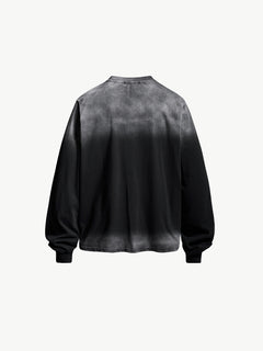 OYL‑Lab Retro Puppy Print Faded Gradient Sweatshirt
