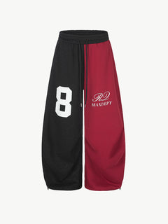 OYL-Lab Color‑Block Baggy Sweatpants