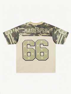 OYL-Lab Camo Panel #66 Star Football Jersey Tee
