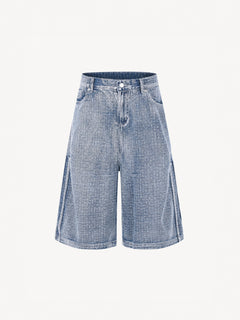 OYL-Lab Textured Grid  Baggy Jorts
