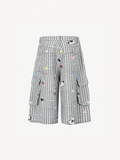 [Copy][Copy][Copy][Copy]OYL-Lab Star Patch Washed Denim Jorts