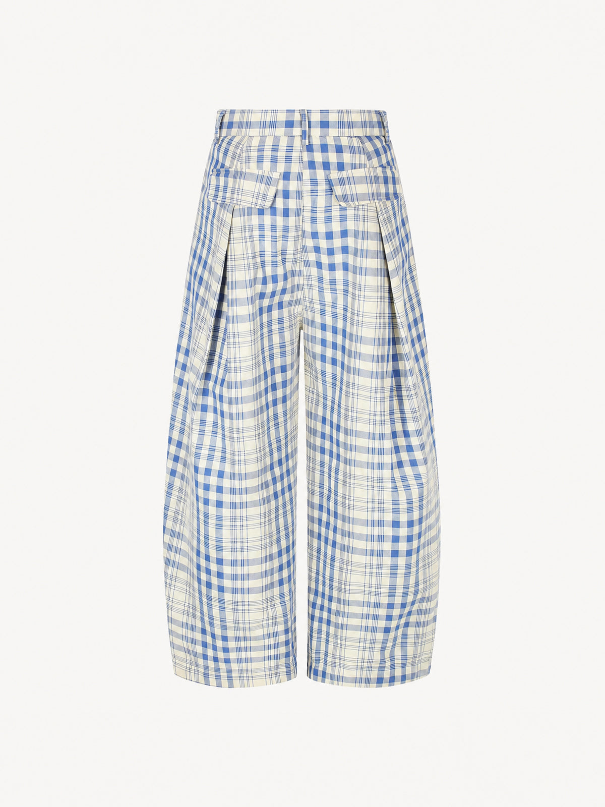 OYL-Lab Pleated Plaid Casual Trousers