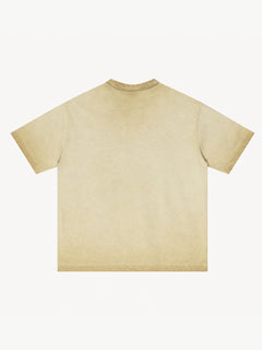 [Copy][Copy][Copy][Copy][Copy][Copy][Copy][Copy][Copy][Copy]OYL-Lab Waffle Rib Distressed Letter Print Tee