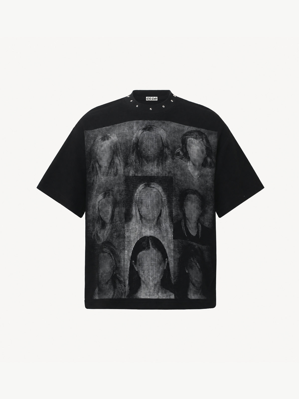 OYL-Lab Portrait Collage Waffle Knit Tee