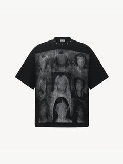 OYL-Lab Portrait Collage Waffle Knit Tee