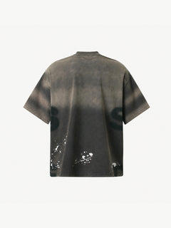 OYL-Lab Spray Dye Splatter Letter Tee