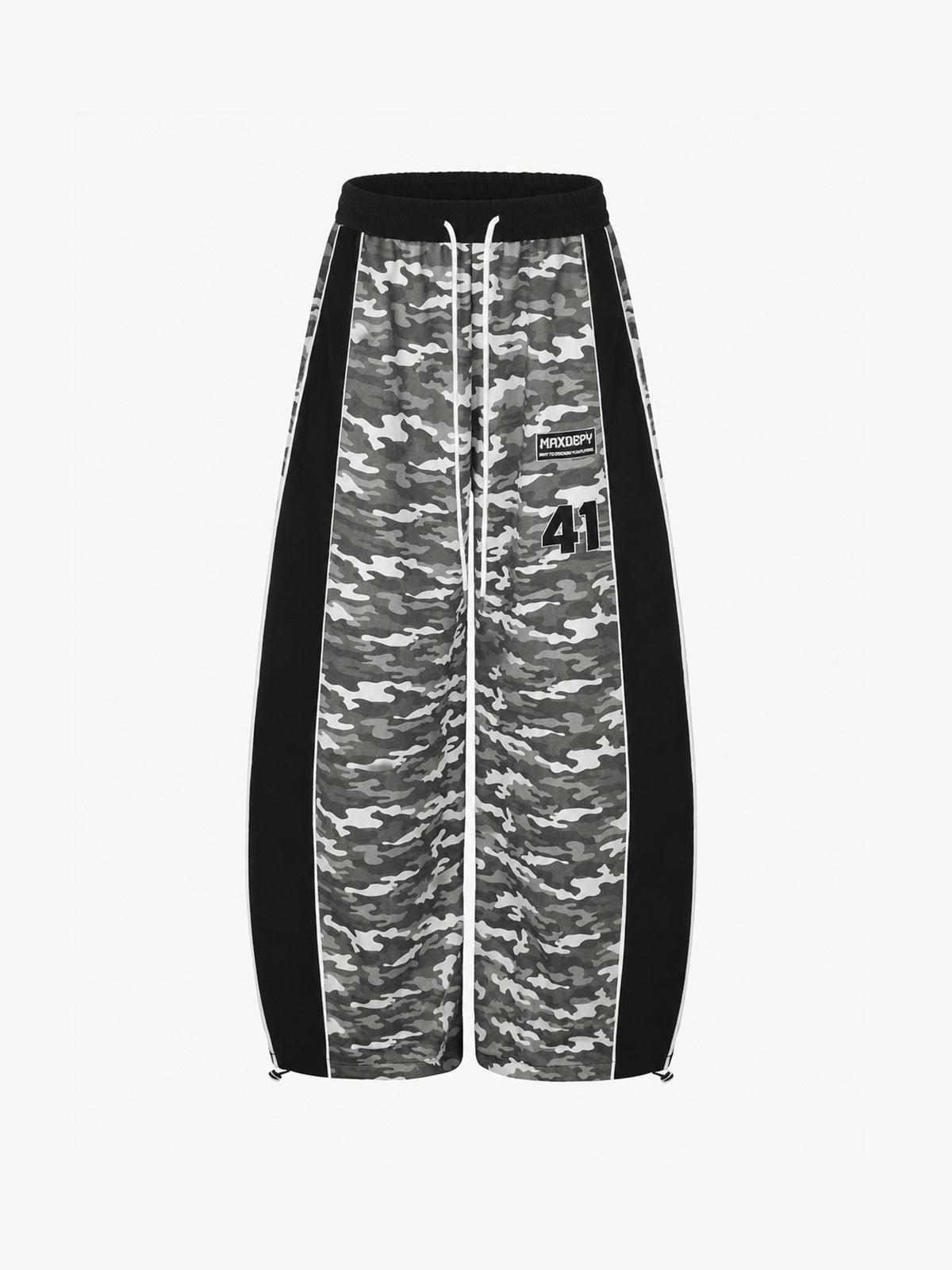 OYL-Lab Camo Contrast Panel Baggy Pants