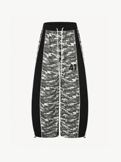 OYL-Lab Camo Contrast Panel Baggy Pants
