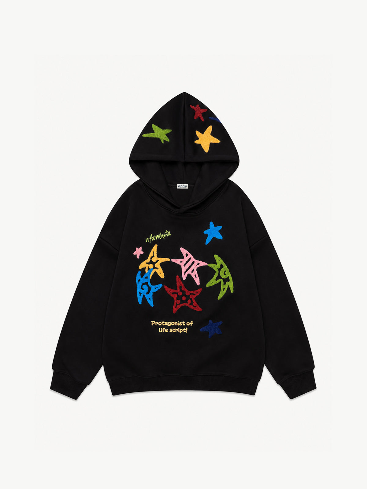 OYL-Lab Multicolor Star Towel Embroidered Hoodie
