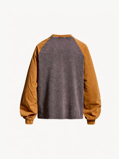 OYL-Lab Vintage Star Print Acid Wash Sweatshirt