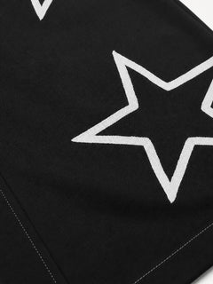OYL-Lab Star Embroidered Cargo Pocket Baggy Sweatpants