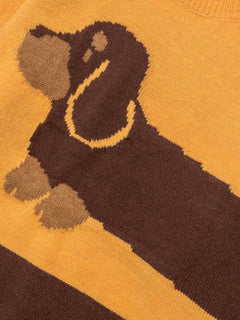 OYL-Lab Dachshund Jacquard Stripe Sweater
