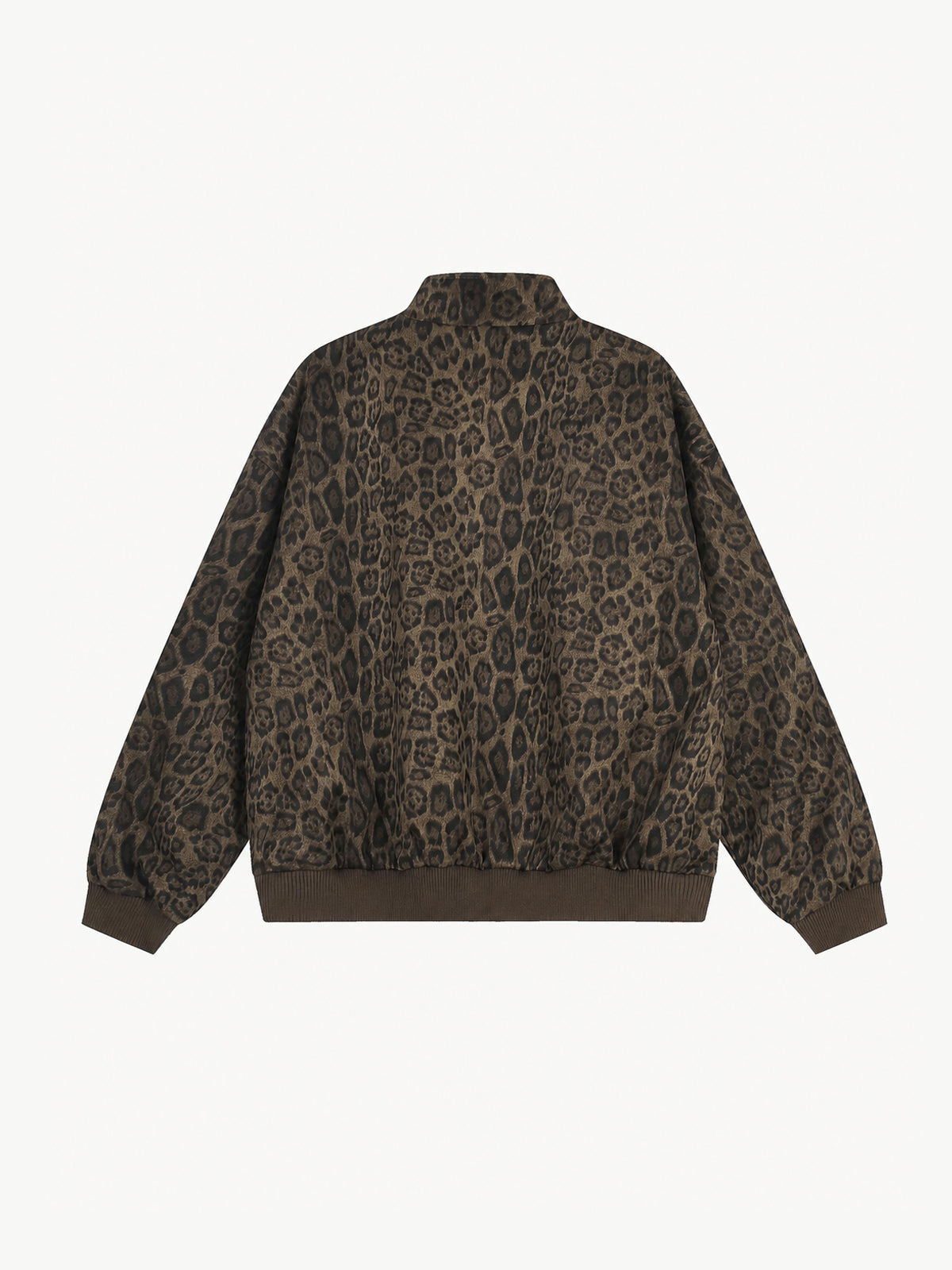 OYL-Lab Oversized Leopard Print Bomber Jacket