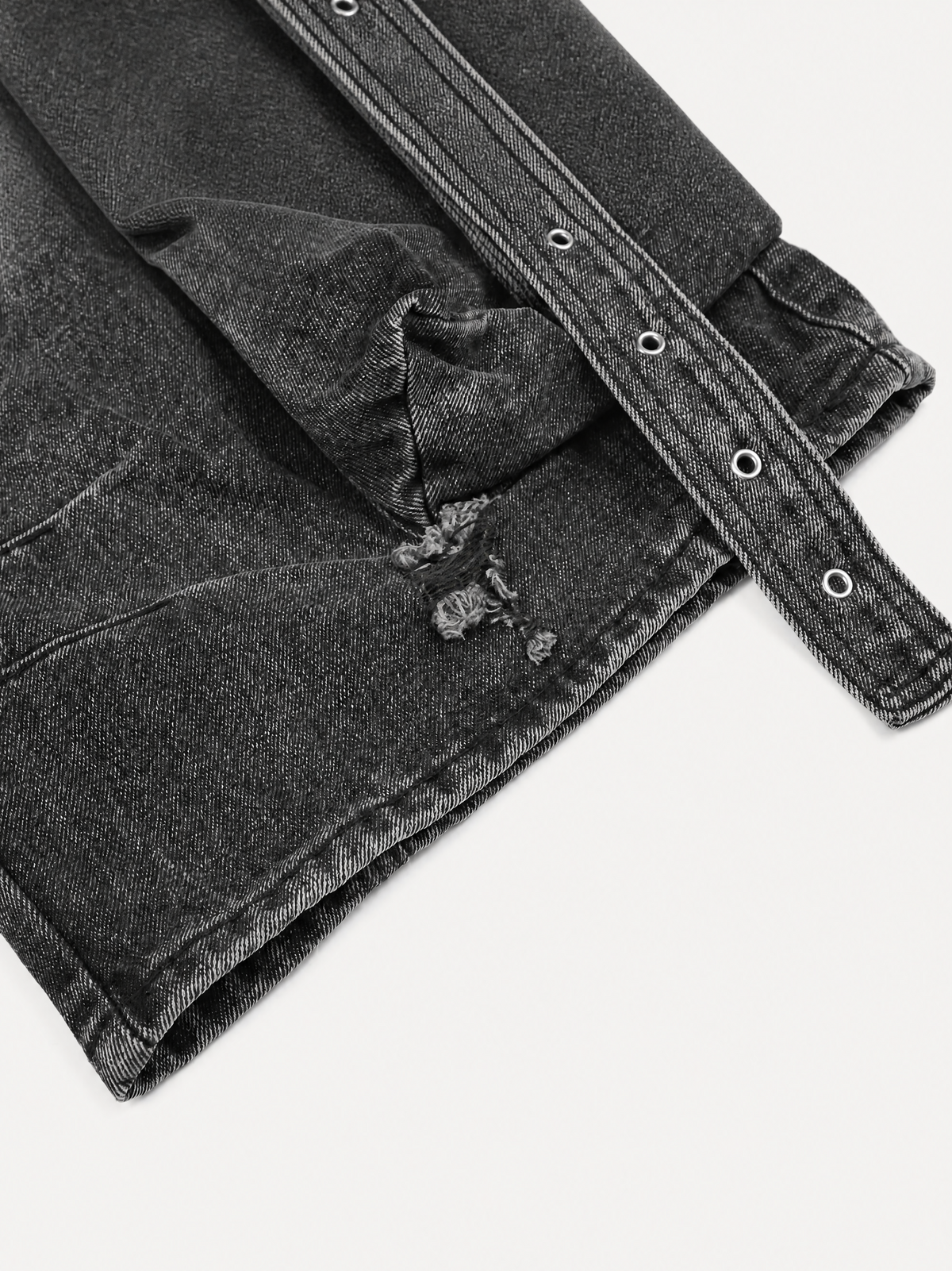 [Copy][Copy]OYL-Lab Star Patch Washed Denim Jorts