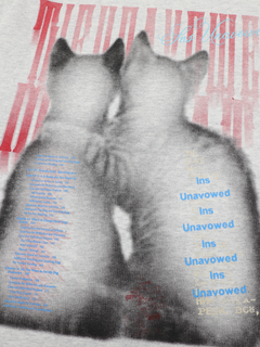 OYL-Lab Blurry Retro Cat Graphic Tee