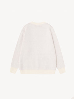 OYL-LabSkeleton Jacquard Crewneck Sweater