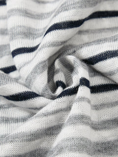 OYL-Lab Stripe Henley Neck  Vintage Print  Tee